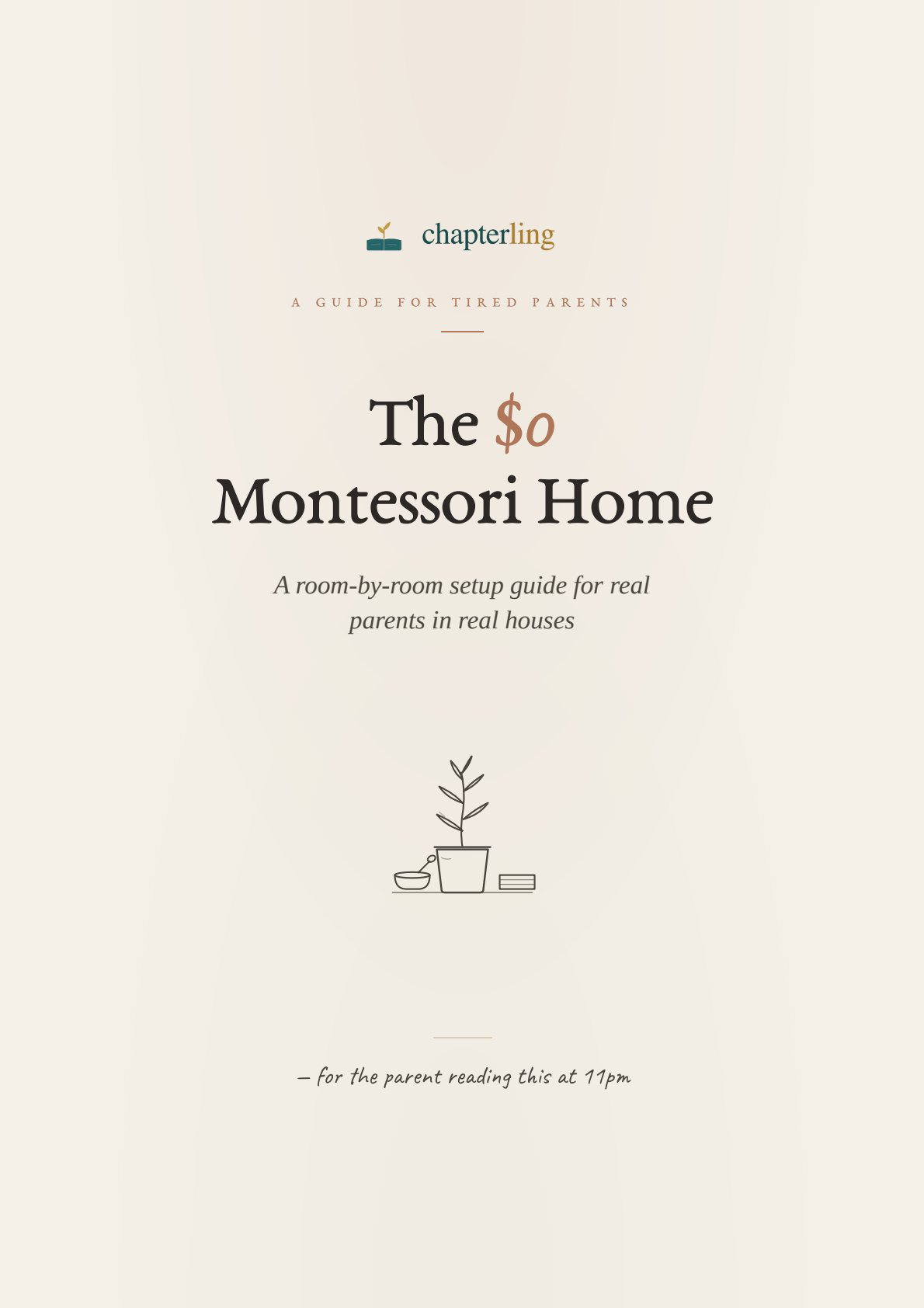 The $0 Montessori Home: Room-by-Room Setup Guide for Real Homes (PDF)