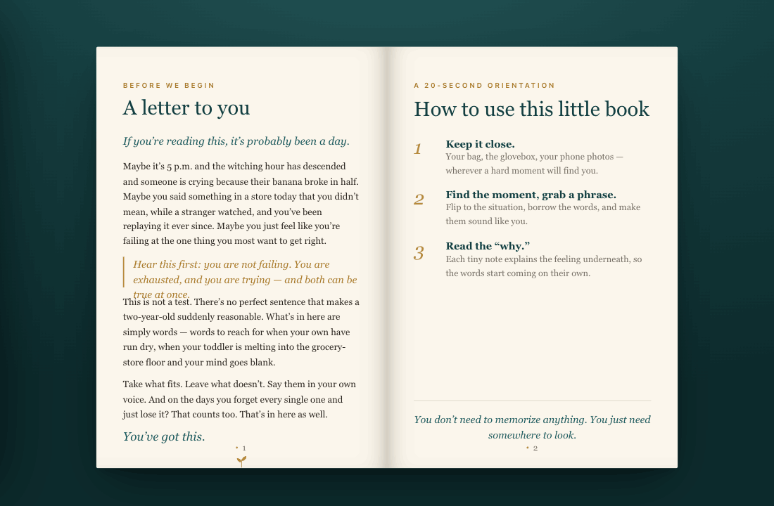The Gentle Script Library — 101 Calm Phrases for Toddler Power Struggles