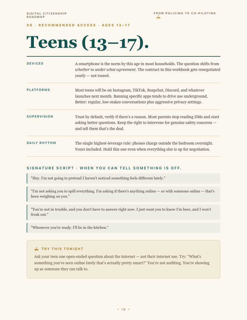 Digital Citizenship Roadmap — Family Screen Time & Phone Guide