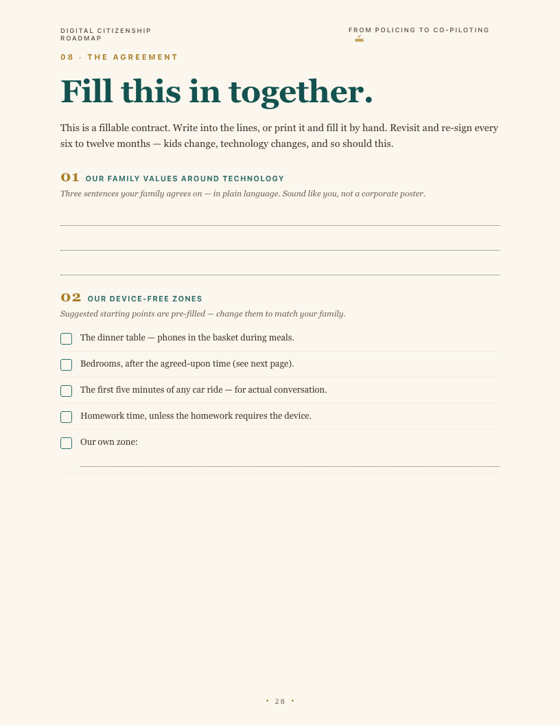Digital Citizenship Roadmap — Family Screen Time & Phone Guide