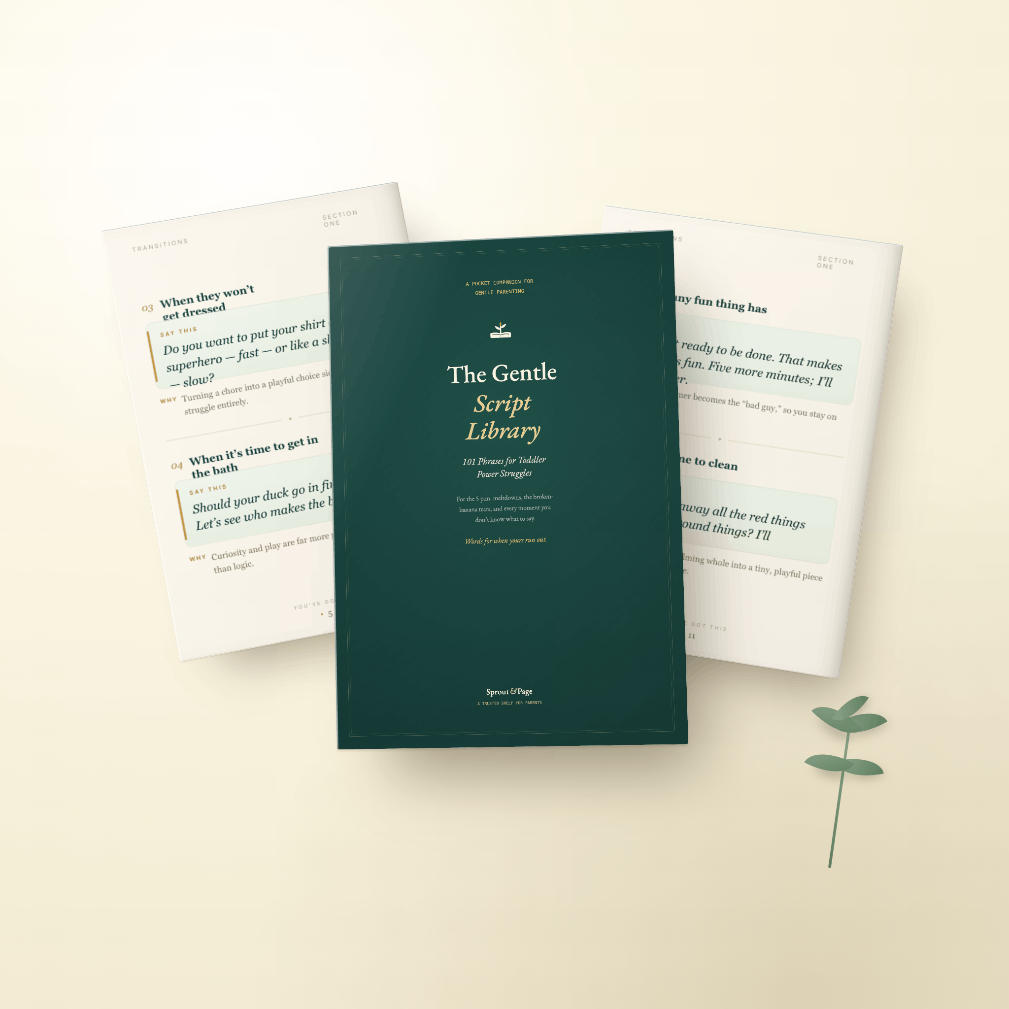 The Gentle Script Library — 101 Calm Phrases for Toddler Power Struggles