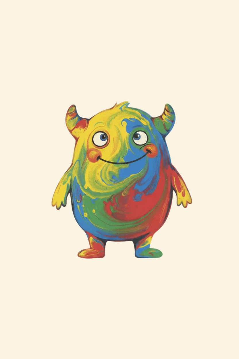 Happy colour monster